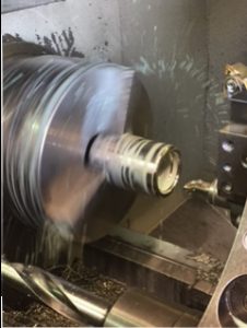 Colchester Combi CNC Machining a Stainless Steel Guide Roller